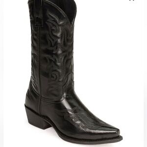 Laredo Men’s Size 11 D Black Leather Western Cowboy Boots